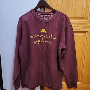 Women's Pressbox Maroon Minnesota Golden Gophers Comfy Cord Vintage Wash Basic